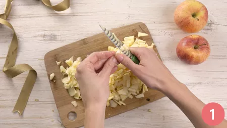 Torta di mele a spirale - Passaggio 1