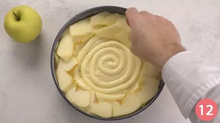 Torta di mele e crema - Passaggio 12