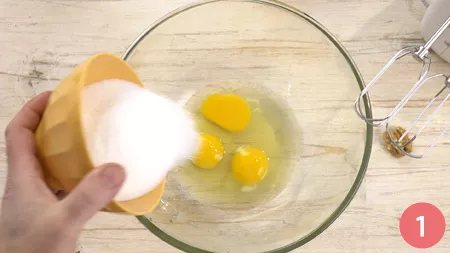 Torta di mele e noci - Passo 1