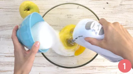 Torta di mele e Nutella - Passaggio 1