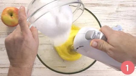 Torta di mele e zucca - Passaggio 1