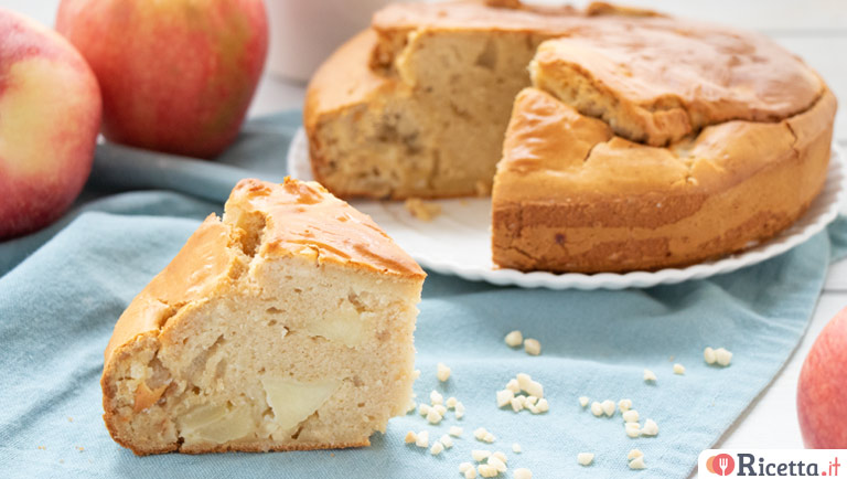 Torta di mele senza zucchero, morbida e naturalmente dolce