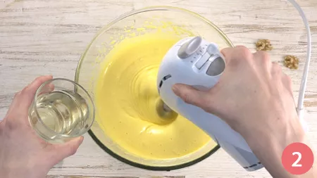 Torta di noci e datteri - Passaggio 2