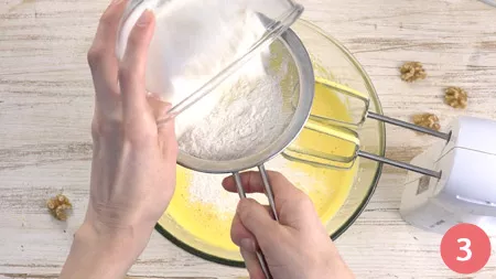 Torta di noci e datteri - Passaggio 3