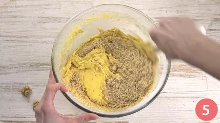 Torta di noci e datteri - Passaggio 5