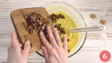 Torta di noci e datteri - Passaggio 6