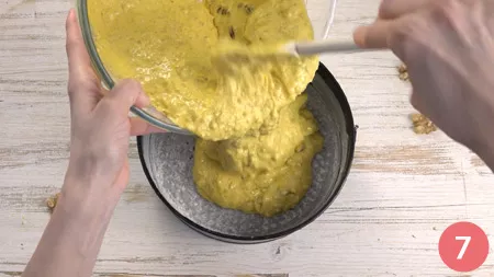 Torta di noci e datteri - Passaggio 7
