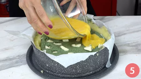 Torta salata di patate e spinaci - P5