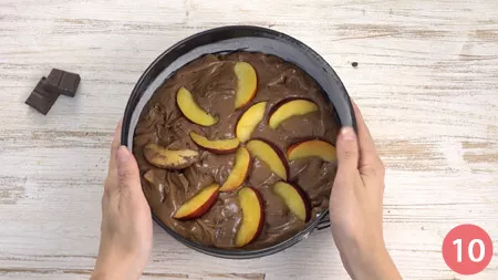 Torta di pesche e cioccolato - Passaggio 10