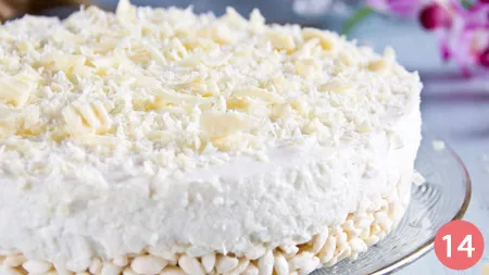 Passaggio 14 - Torta di riso soffiato e cioccolato bianco