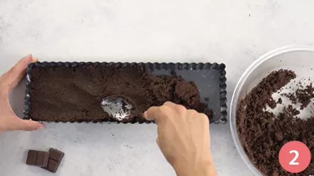 Torta fredda al cioccolato - Passaggio 2