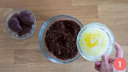 Torta fredda al cocco e cioccolato - P1