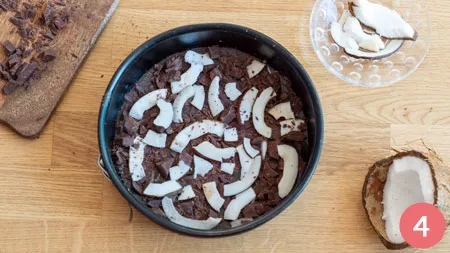 Torta fredda al cocco e cioccolato - P4