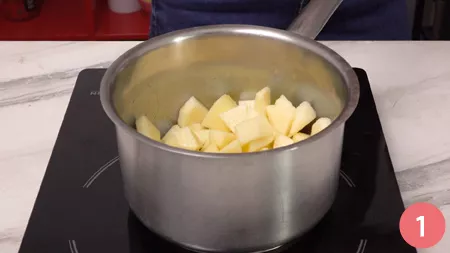 Torta fredda mele e cioccolato - P1