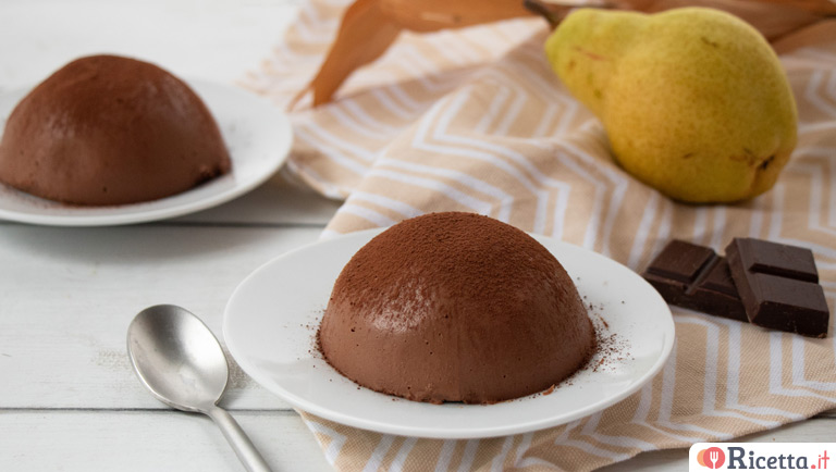 Torta fredda pere e cioccolato