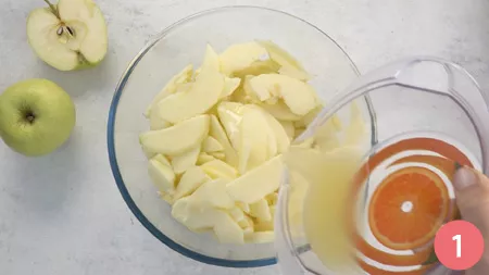 Torta invisibile alle mele - Passaggio 1