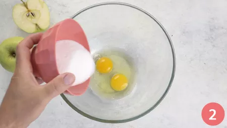 Torta invisibile alle mele - Passaggio 2