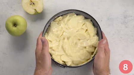 Torta invisibile alle mele - Passaggio 8