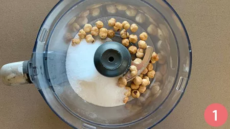 Torta di mais e nocciole - Passaggio 1