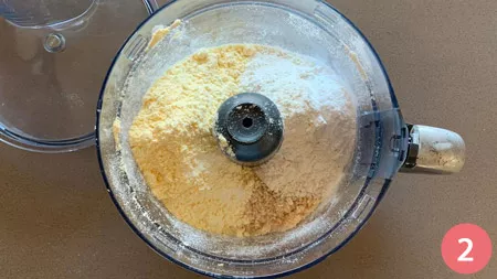 Torta di mais e nocciole - Passaggio 2