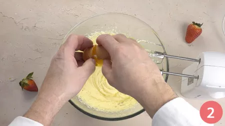 Torta panna e fragole - Passaggio 2