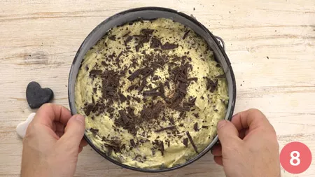 Torta di ricotta e gocce di cioccolato - Passo 8