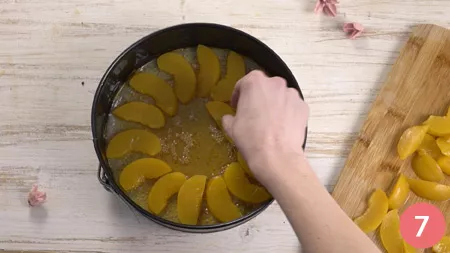 Torta rovesciata alle pesche - Passaggio 7