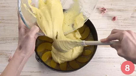 Torta rovesciata alle pesche - Passaggio 8