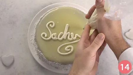 Torta Sacher al cioccolato bianco - Passaggio 14