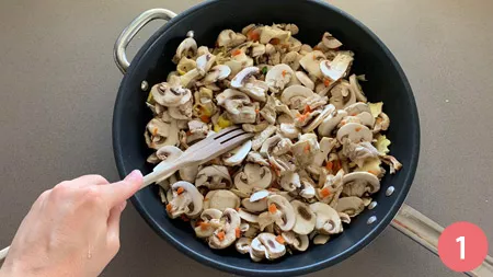 Torta salata ai funghi - p1