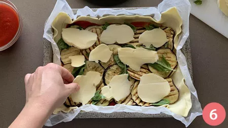 Torta salata alla parmigiana - P6