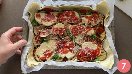 Torta salata alla parmigiana - P7