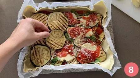 Torta salata alla parmigiana - P8