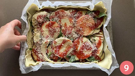 Torta salata alla parmigiana - P9