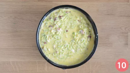 Torta salata con fiori di zucca - p10