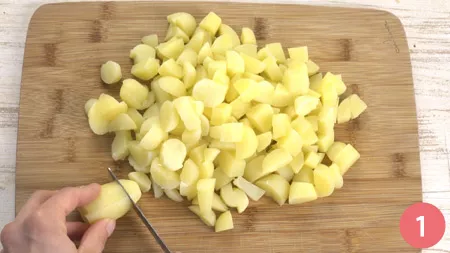 Torta salata con patate - P1