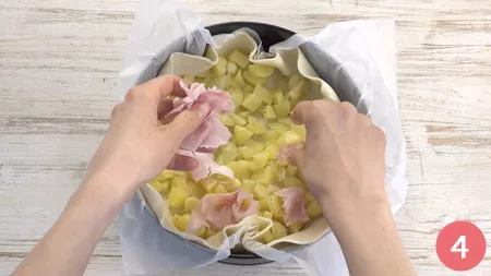 Torta salata con patate - P4