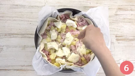 Torta salata con patate - P6