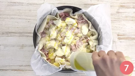 Torta salata con patate - P7