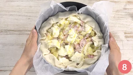 Torta salata con patate - P8