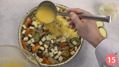 Torta salata con verdure - Passaggio 15