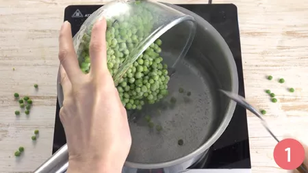 Torta salata di piselli e ricotta - Passaggio 1