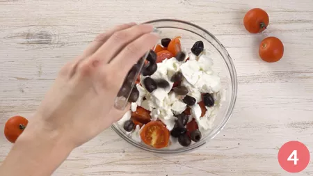 Torta salata con pomodorini, tonno e olive - Passaggio 4