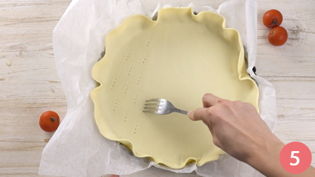 Torta salata con pomodorini, tonno e olive - Passaggio 5