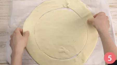 Torta salata prosciutto e formaggio - P5