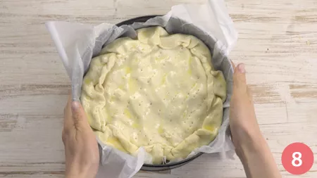 Torta salata prosciutto e formaggio - P8