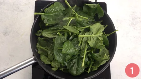 Torta salata ricotta e spinaci - P 1