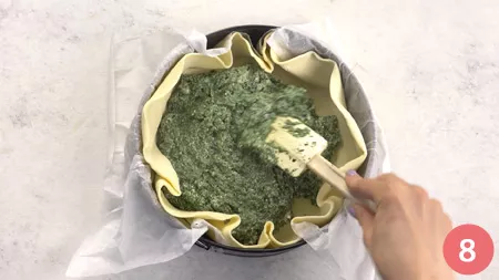 Torta salata ricotta e spinaci - P 8