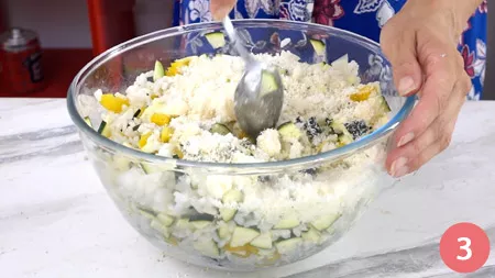 Torta salata di riso e verdure - P3