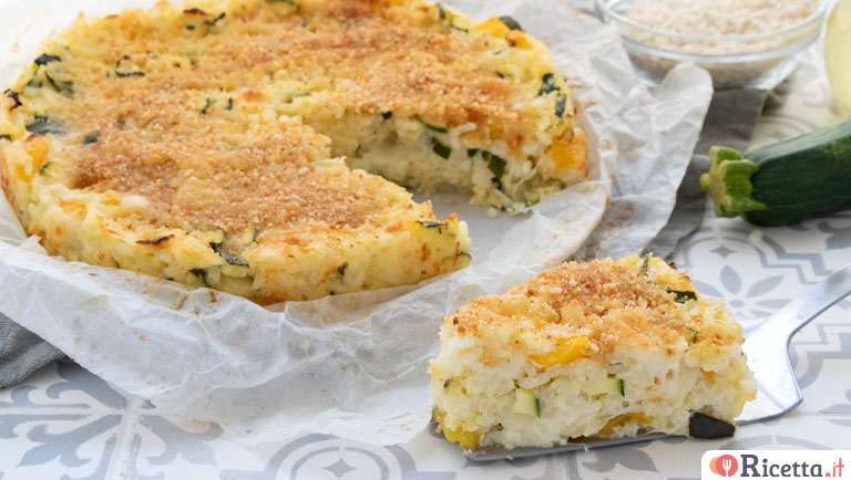 Torta salata di riso e verdure (senza pasta sfoglia), salvacena e svuotafrigo